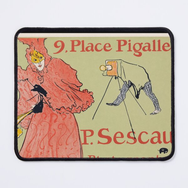 Item preview, P Sescau Photographe Place Pigalle Advertisement designed and sold by artofuniverse.