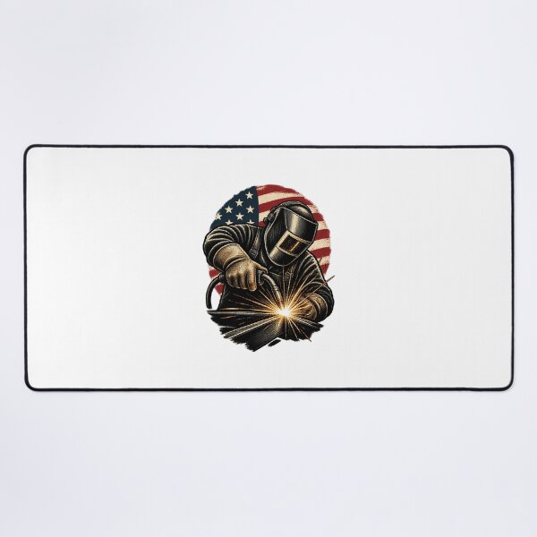 Item preview, American Welder Design Celebrating Skilled Welding Professionals PERFECT GIFT FOR YOU AND FRIENDS designed and sold by Velikakara.