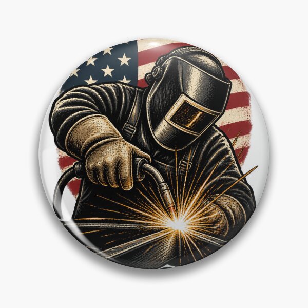 Item preview, American Welder Design Celebrating Skilled Welding Professionals PERFECT GIFT FOR YOU AND FRIENDS designed and sold by Velikakara.