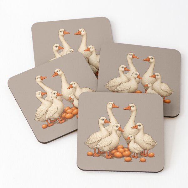 Item preview, Six Geese A-Laying Geese Guarding Their Eggs designed and sold by taiche.