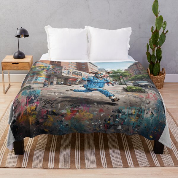 Item preview, Running Doctor Cow Pop Art designed and sold by Home Decor Art.