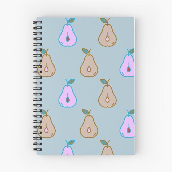 Item preview, Retro Pear Fruit Seamless Pattern – Mid Century Blue and Pink Botanical designed and sold by BobaBunny76.