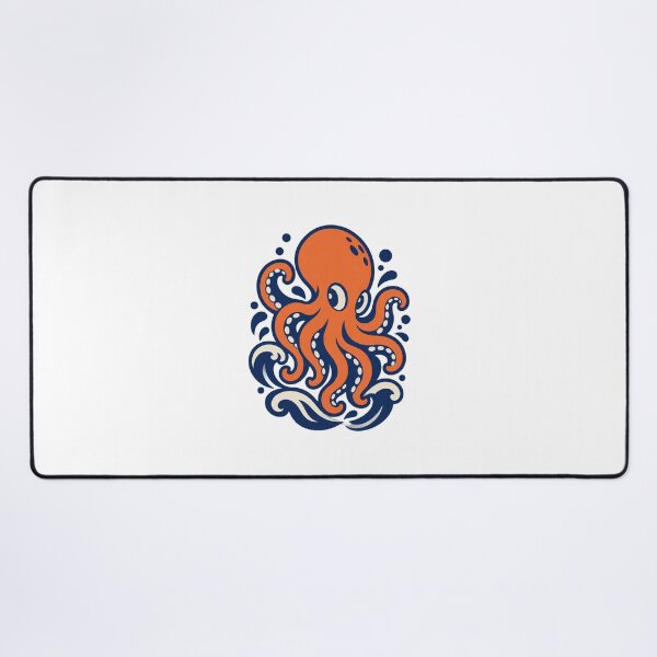 Item preview, Colorful Octopus Illustration with Detailed Tentacles and Ocean Theme designed and sold by engMohamedReda.