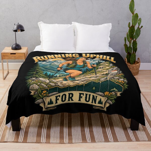 Item preview, Steep Winding Trail Elevation Gain Funny Running Fan designed and sold by adiencarteras.
