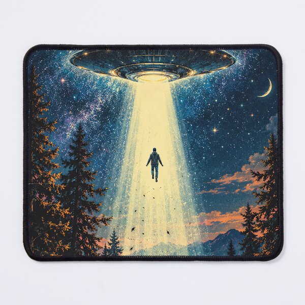 Item preview, Vintage UFO Abduction – Retro Alien Encounter designed and sold by Curio Meridian.