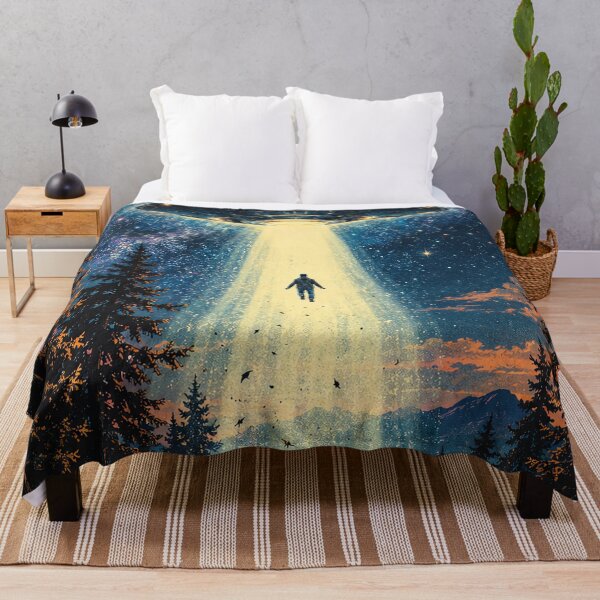 Item preview, Vintage UFO Abduction – Retro Alien Encounter designed and sold by Curio Meridian.