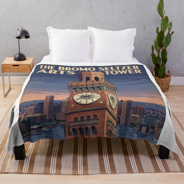 Item preview, Bromo Seltzer Arts Tower Baltimore Travel Poster designed and sold by Bad-Decisions-Designs.