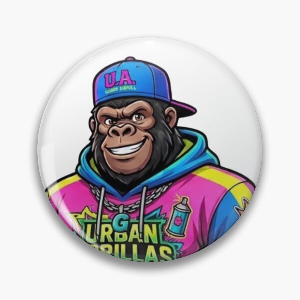 Item preview, Cyberpunk Neon Gorilla Streetwear Hip Hop Mascot designed and sold by Gianlu1215.