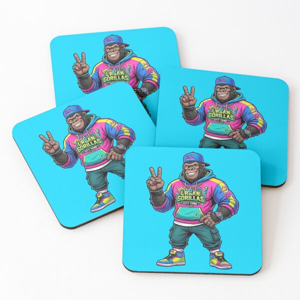 Item preview, Cyberpunk Neon Gorilla Streetwear Hip Hop Mascot designed and sold by Gianlu1215.