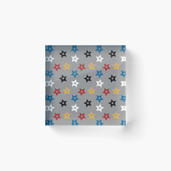 Item preview,  Pattern with Stars in Primary Colors against Gray Background designed and sold by ChantellaGF.
