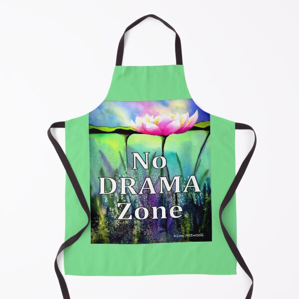 Item preview,  No Drama Zone. Serene lotus image. Original watercolor. designed and sold by aswoa.