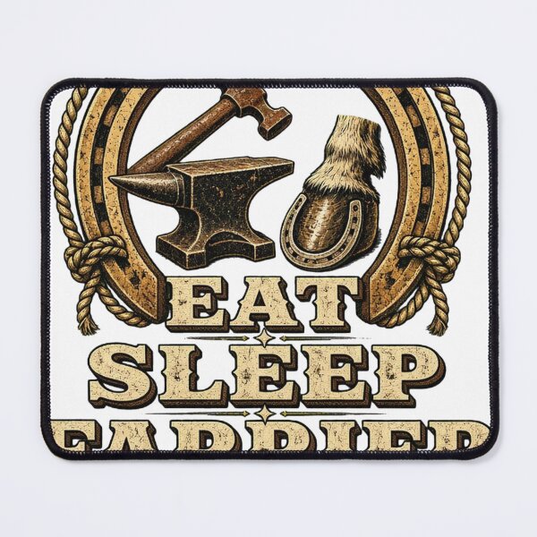 Item preview, Eat Sleep Farrier Horseshoer Blacksmith designed and sold by HappyVibration.