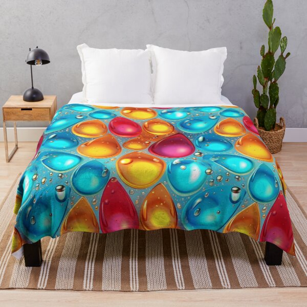 Item preview, Water Drops Style Colorful Design designed and sold by MalwasBasket.