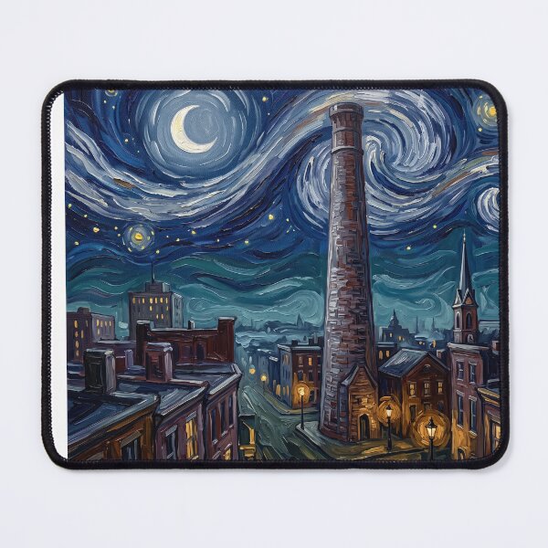 Item preview, Baltimore Shot Tower Starry Night designed and sold by Bad-Decisions-Designs.