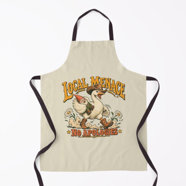 Item preview, Local Menace No Apologies – Funny Cowboy Goose designed and sold by AwesomeBeyondLimits.
