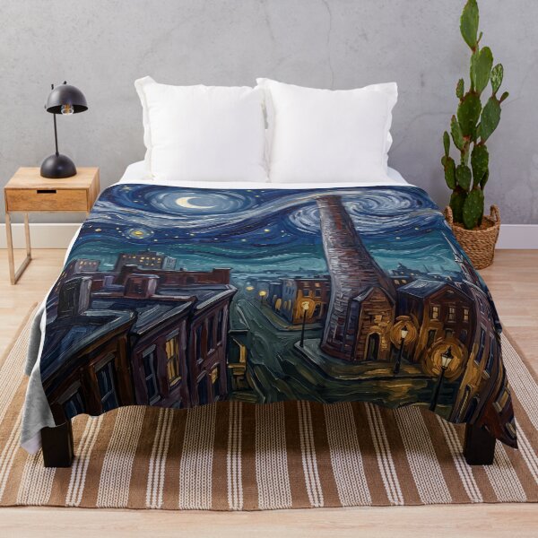 Item preview, Baltimore Shot Tower Starry Night designed and sold by Bad-Decisions-Designs.