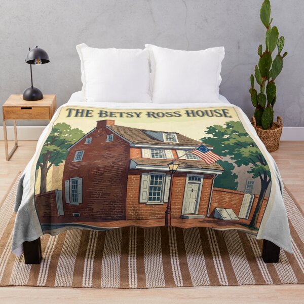 Item preview, Betsy Ross House Philadelphia Travel Poster designed and sold by Bad-Decisions-Designs.