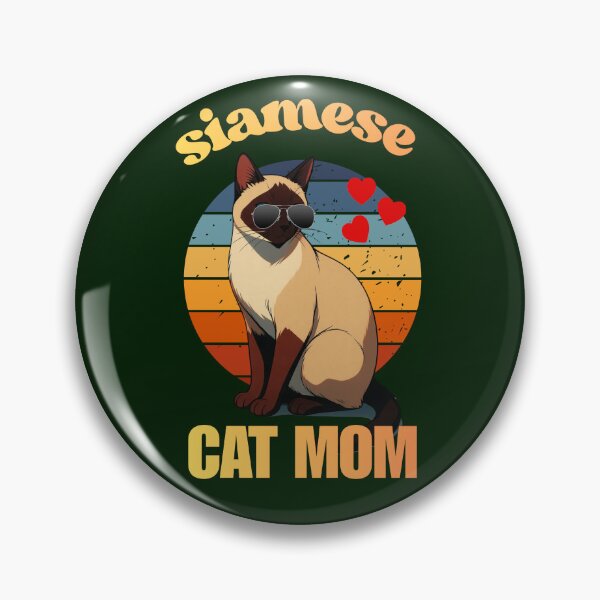 Item preview, Cool Siamese Cat Mom in Sunglasses Retro Vintage Sunset designed and sold by Fateh-Kro ⭐⭐⭐⭐⭐.