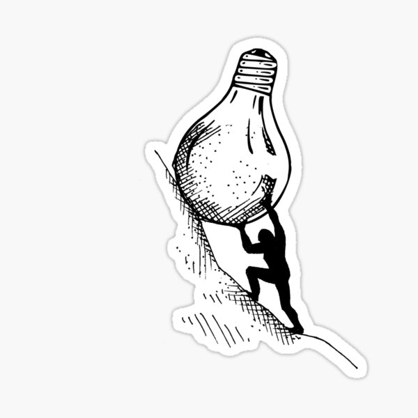 Item preview, Pushing Ideas Up the Hills designed and sold by OBJETDART.