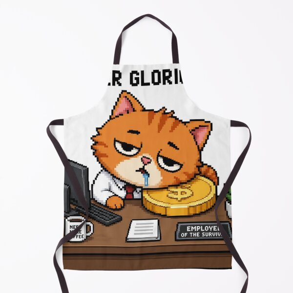 Item preview, Another Glorious Day - Employee of the Survival Pixel Cat designed and sold by blairvina9028.