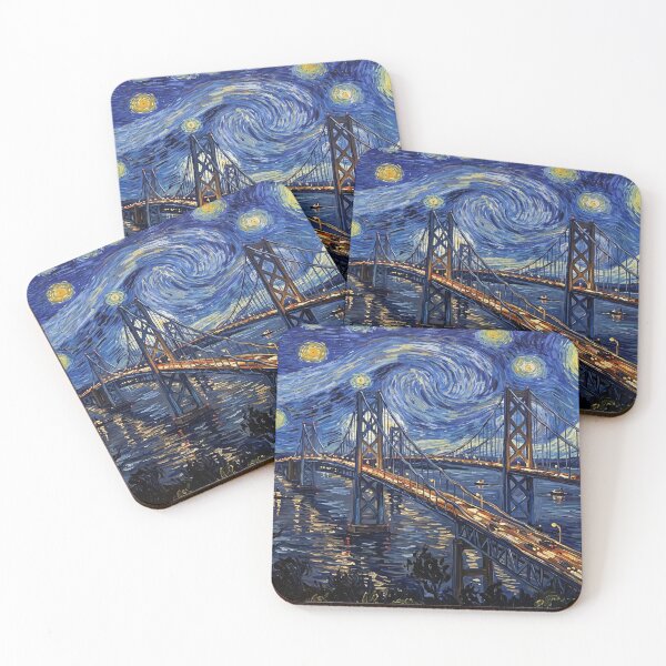 Item preview, Chesapeake Bay Bridge Maryland Starry Night designed and sold by Bad-Decisions-Designs.