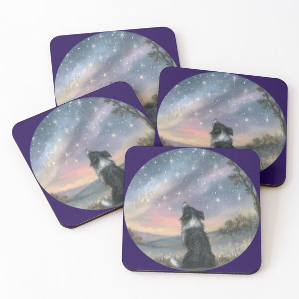 Item preview, Border Collie Dog gazes at Starry Sky designed and sold by SusanAlisonArt.