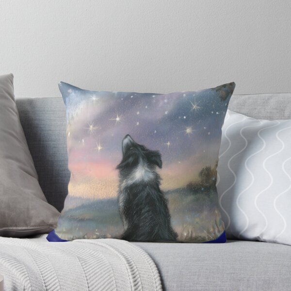 Item preview, Border Collie Dog gazes at Starry Sky designed and sold by SusanAlisonArt.