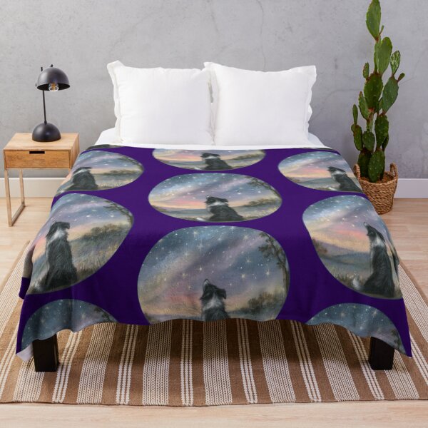 Item preview, Border Collie Dog gazes at Starry Sky designed and sold by SusanAlisonArt.
