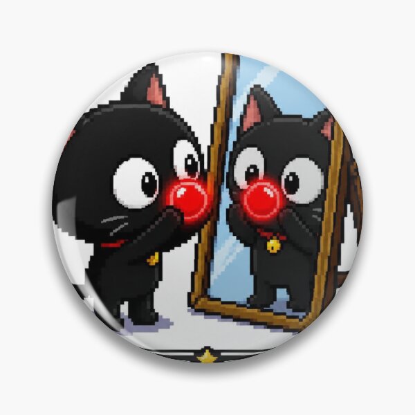 Item preview, Clown of the Day Retro RPG Game Pixel Black Cat designed and sold by blairvina9028.