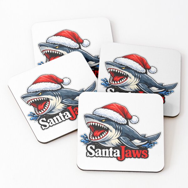 Item preview, Santa Jaws Shark Christmas Santa Hat designed and sold by ROARSOME DESiGNS.