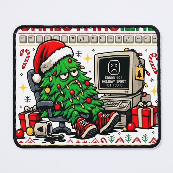 Item preview, Christmas.exe Has Stopped Working Ugly Christmas Sweater Computer Error Meme T-Shirt designed and sold by VladaWhat.