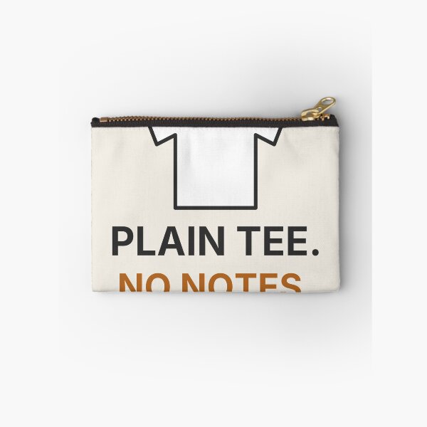 Item preview, Plain Tee No Notes Minimalist Basics Fashion Quote designed and sold by Lazarescu.