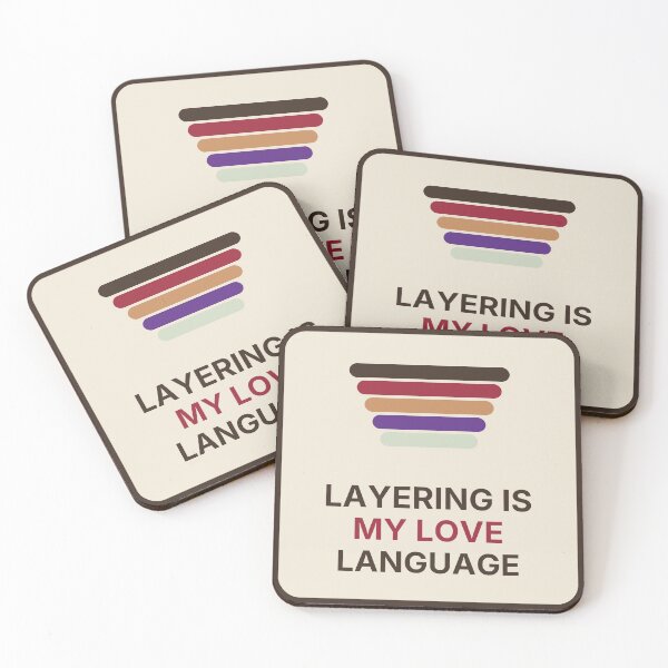 Item preview, Layering Is My Love Language Funny Fashion Quote designed and sold by Lazarescu.
