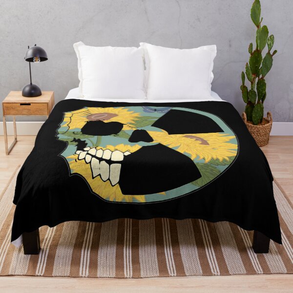 Item preview, Radioactive Sunflower Skull designed and sold by NinaeDitmotion.