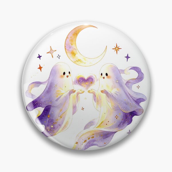 Item preview, Romantic Ghost Couple Moonlight Halloween designed and sold by urmoments.