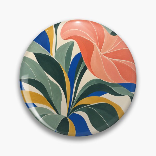 Item preview, Abstract Botanical Flower – Bold Colorful Modern Art designed and sold by astersgraphics.