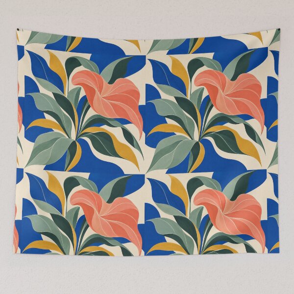 Item preview, Abstract Botanical Flower – Bold Colorful Modern Art designed and sold by astersgraphics.