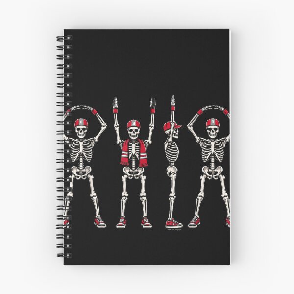 Item preview, Four Skeletons with Red Caps and Sneakers designed and sold by MurillaJeremy.