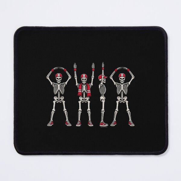 Item preview, Four Skeletons with Red Caps and Sneakers designed and sold by MurillaJeremy.
