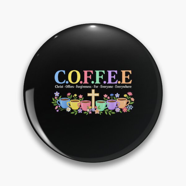 Item preview, Christian Coffee Cups with Cross and Flowers designed and sold by MurillaJeremy.
