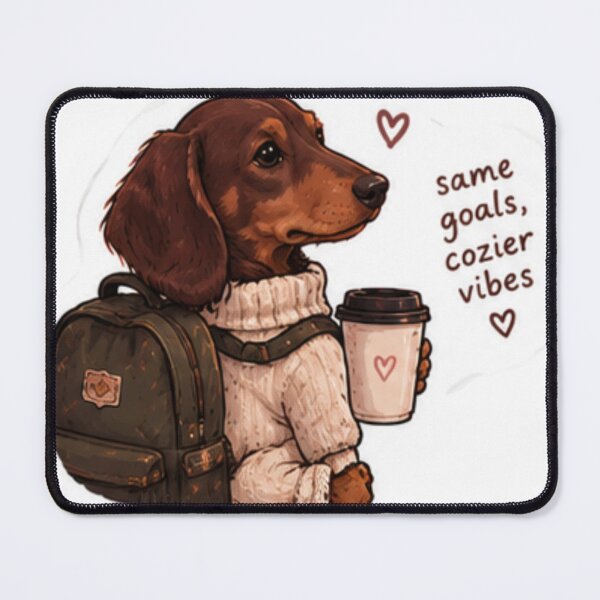 Item preview, Daschund same goals, cozier vibes designed and sold by anacdg.