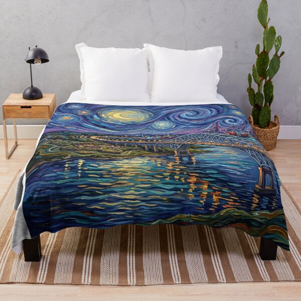 Item preview, Francis Scott Key Bridge Baltimore Starry Night designed and sold by Bad-Decisions-Designs.
