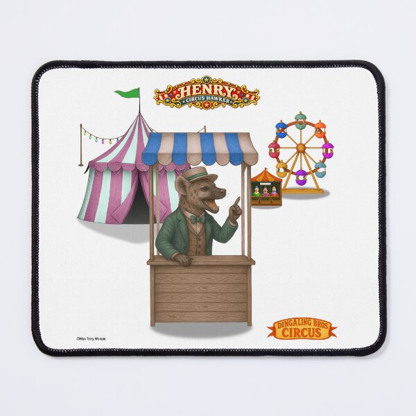Item preview, Henry Hyena, Hawker: Vintage Circus Animal Parody designed and sold by MissTerryWoman.