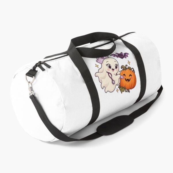Item preview, Cute Ghost Nurse with Pumpkin – Kawaii Halloween designed and sold by RetroPop23.