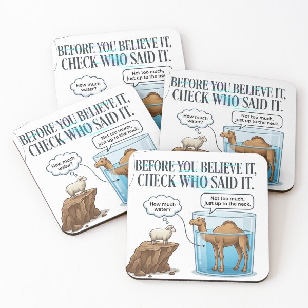 Item preview, Before You Believe It Check Who Said It - Funny Perspective Quote designed and sold by Nashatyoussef.