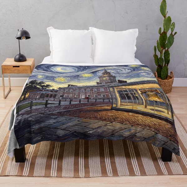 Item preview, Liberty Bell Independence Hall Starry Night designed and sold by Bad-Decisions-Designs.