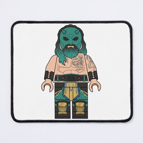 Item preview, Luchasaurus Dinosaur Mask AEW Minifig designed and sold by Bad-Decisions-Designs.
