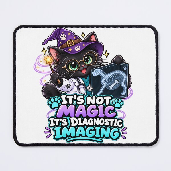 Item preview, It's Not Magic, It's Diagnostic Imaging – Veterinary Radiology Wizard Cat designed and sold by Bettybee00.