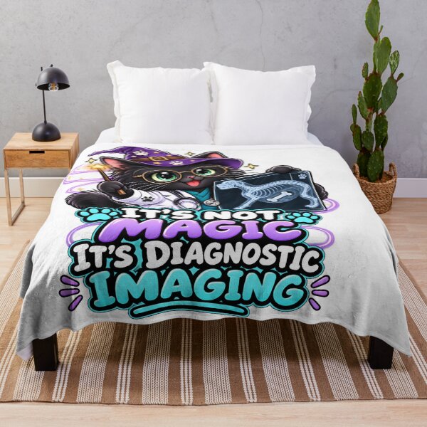 Item preview, It's Not Magic, It's Diagnostic Imaging – Veterinary Radiology Wizard Cat designed and sold by Bettybee00.
