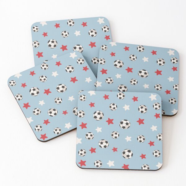 Item preview, Soccer Balls and Stars Christmas Pattern designed and sold by OneLook.